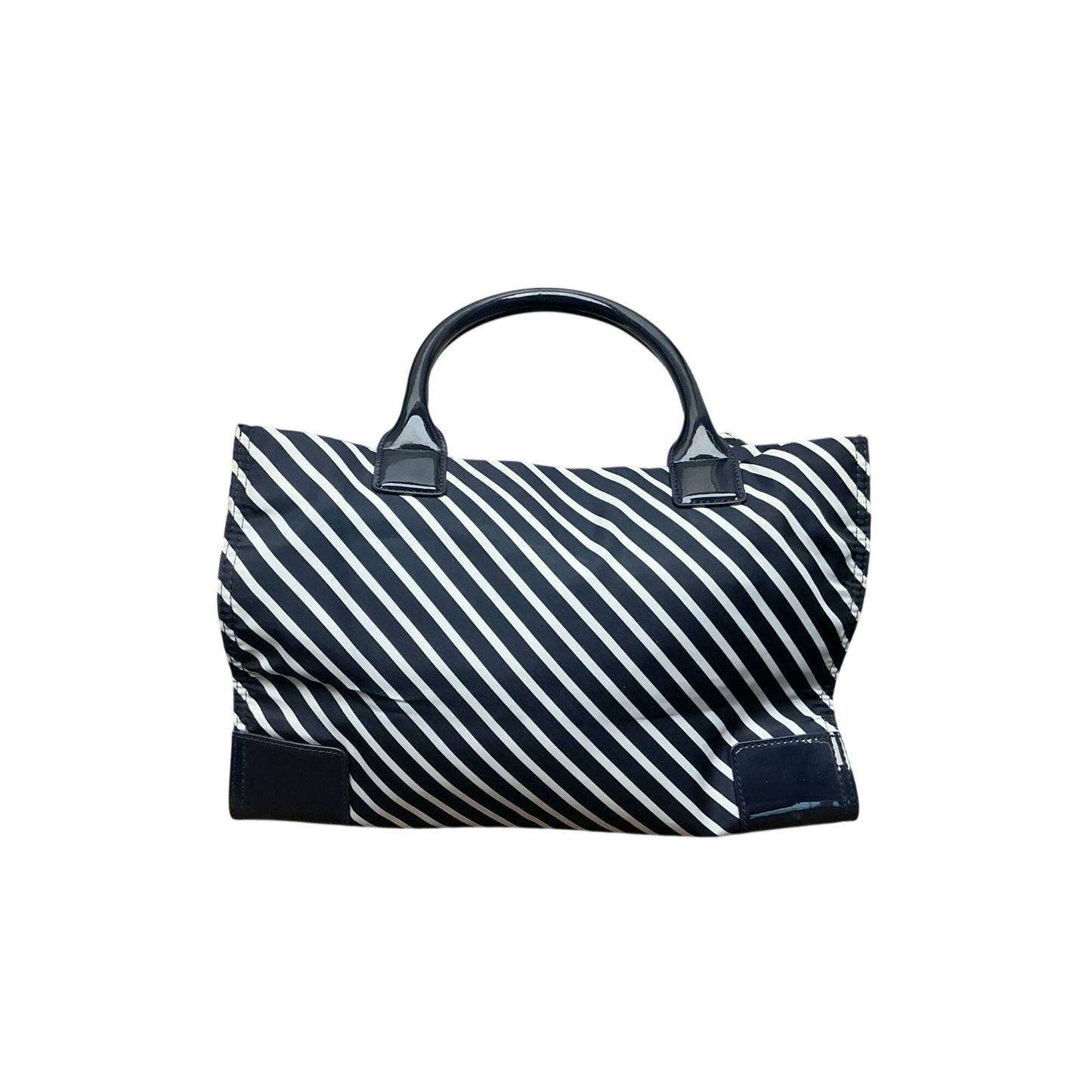 Tory Burch Navy White Striped Tote Bag Large Travel Weekend