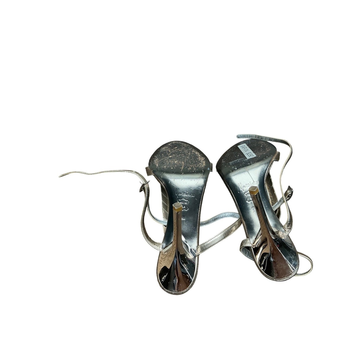Marciano Metallic Bronze Embellished Gladiator Sandals Ankle Strap Heels Women’s Size 5.5