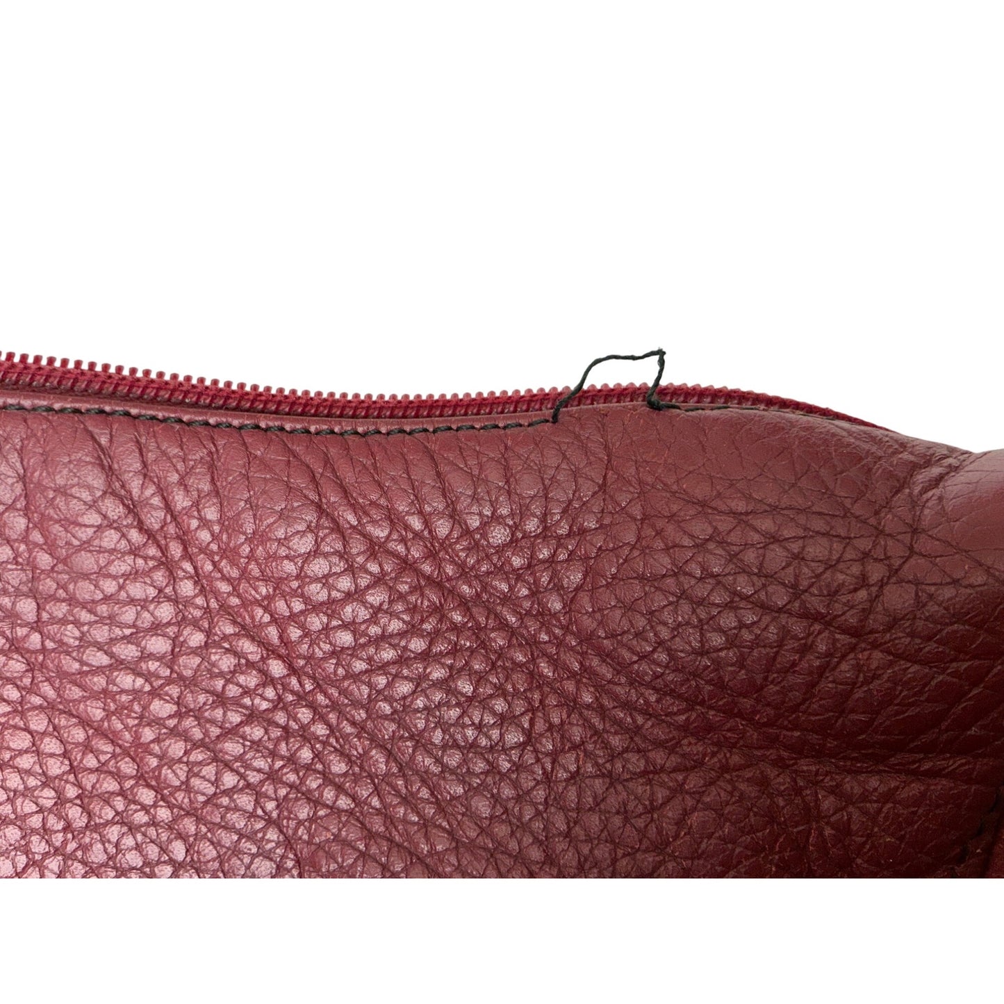 Valentina Red Leather Shoulder Bag Braided Strap Slouchy Hobo Purse