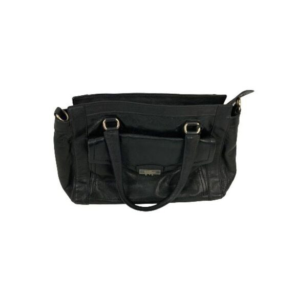 51.  Cole Haan Black Leather Handbag