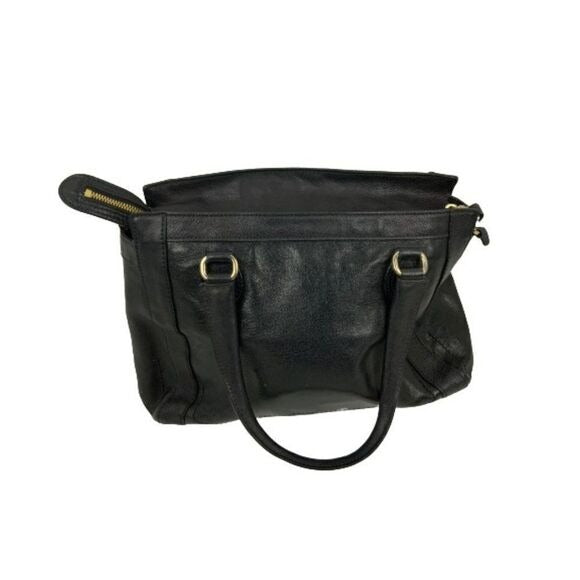 51.  Cole Haan Black Leather Handbag