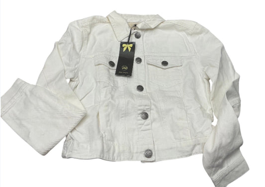 IRIS white denim jacket new with tags size S front