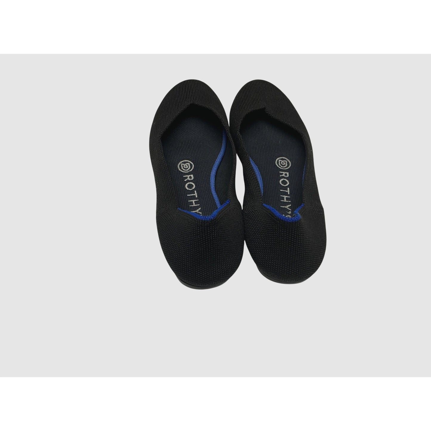 Rothy’s The Flat Black Knit Shoes Women’s Size 5 Sustainable Washable Flats