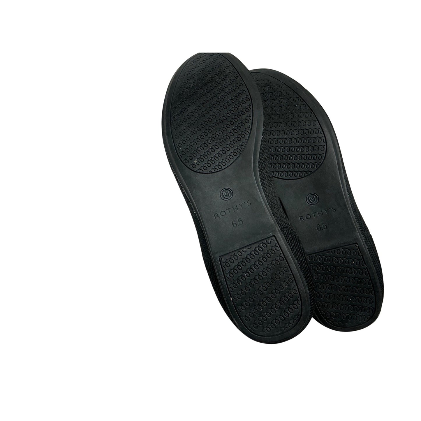 Rothy’s The Flat Black Knit Shoes Women’s Size 5 Sustainable Washable Flats