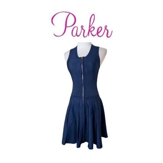 Parker Navy Blue Sleeveless Dress. Sz XS