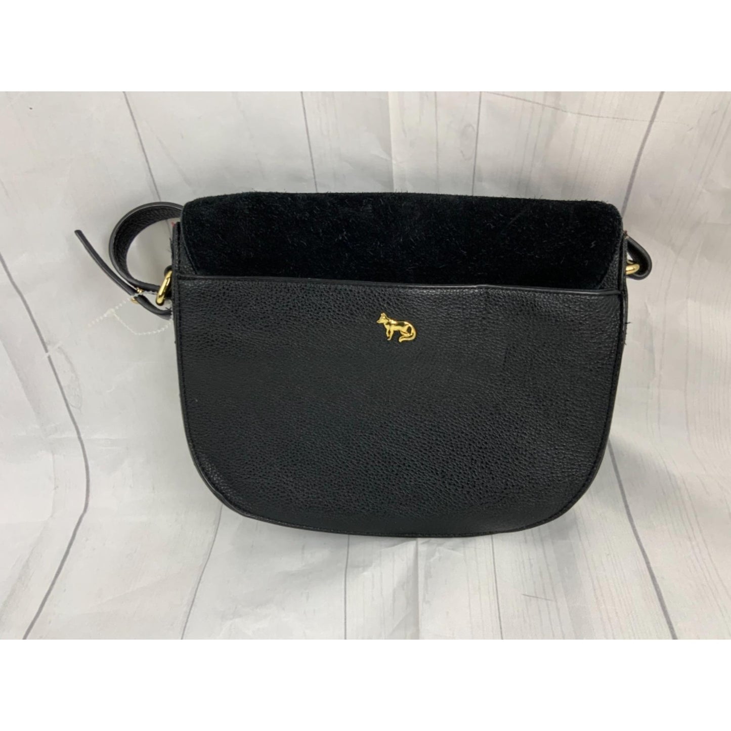 Emma Fox Black Suede/Leather Handbag