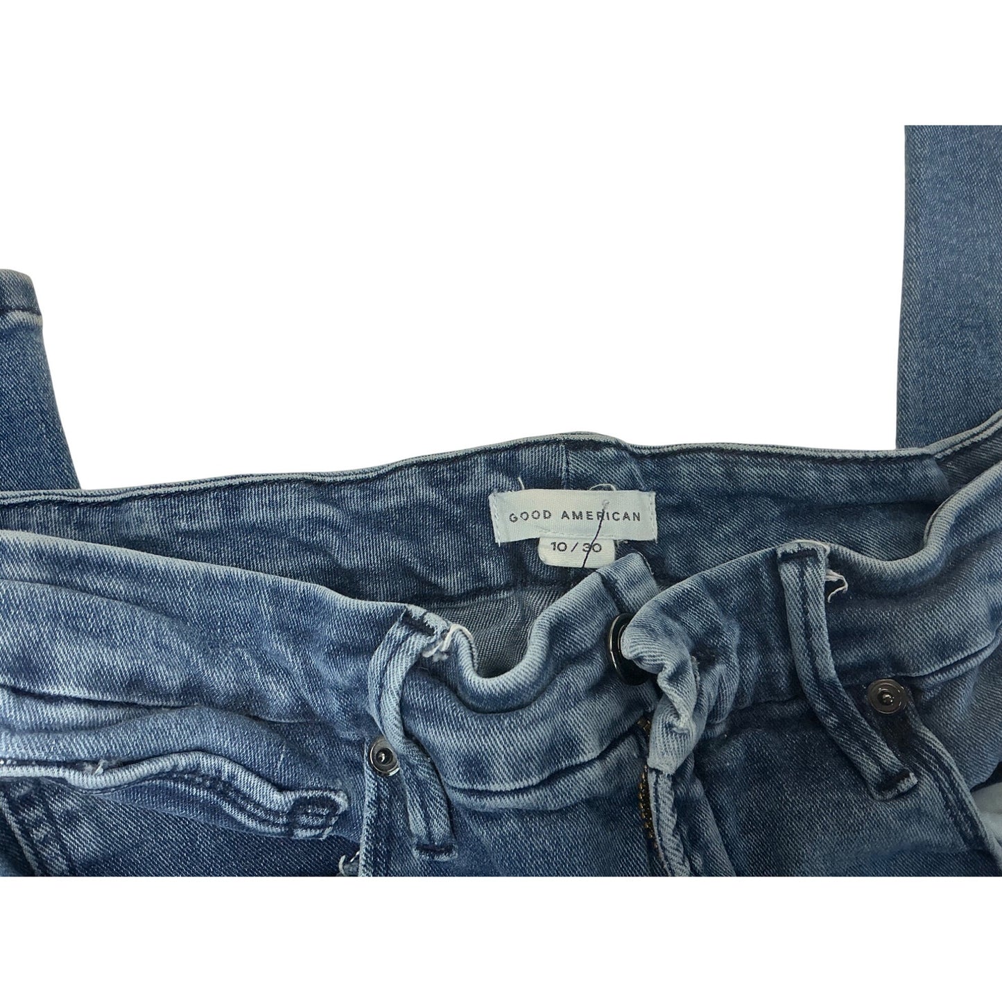 Good American Skinny Jeans Womens 10/30 Blue Stretch Denim