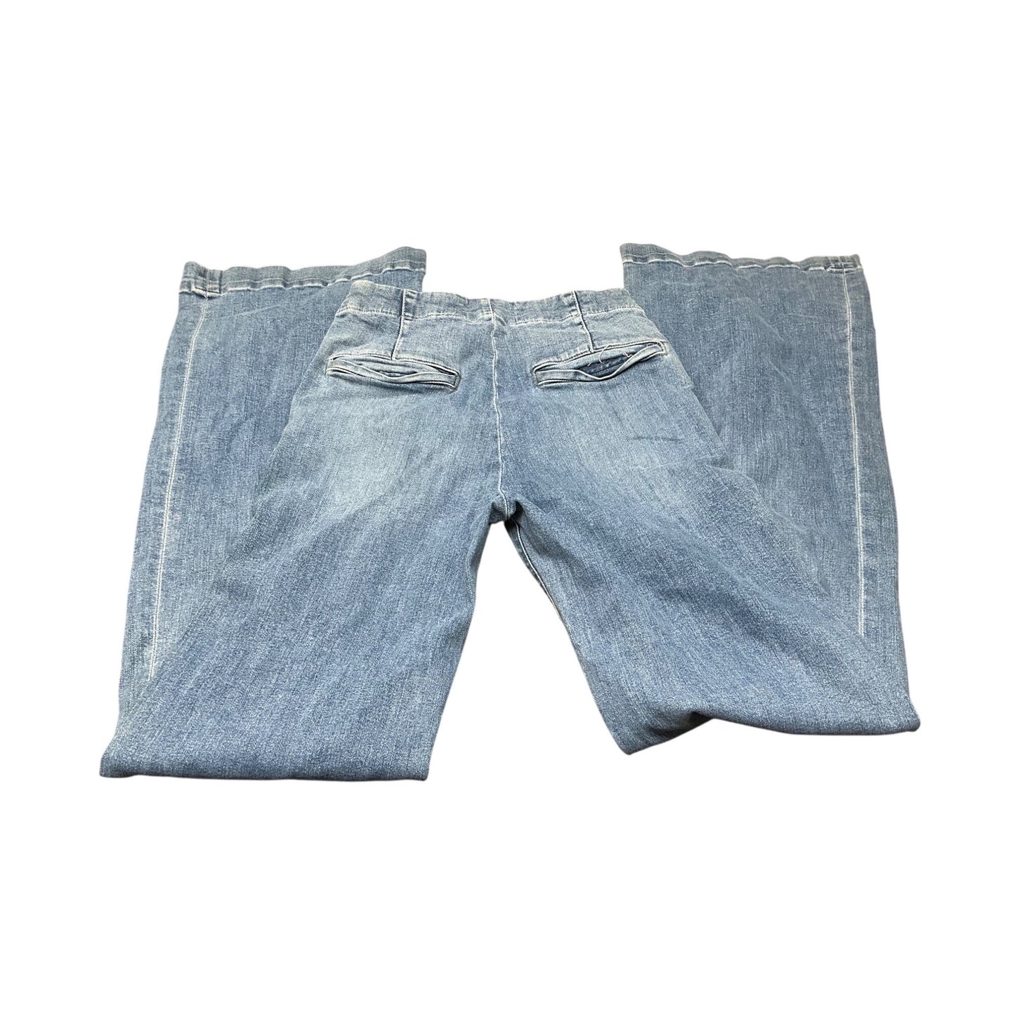Frame Sailor Button Front Wide Leg Jeans Light Wash Denim. Sz 26
