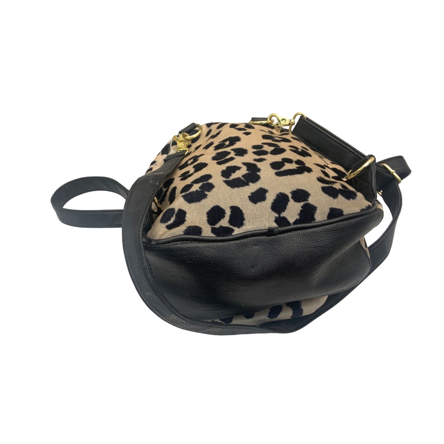 Betsey Johnson Animal Print Handbag. With Red Binding