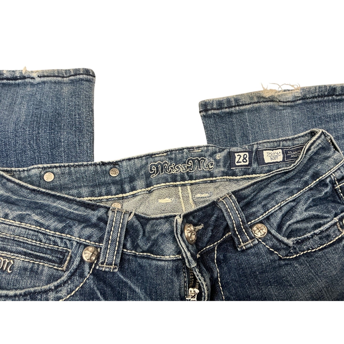 Miss Me Embellished Cross Pocket Bootcut Jeans Women’s Size 28