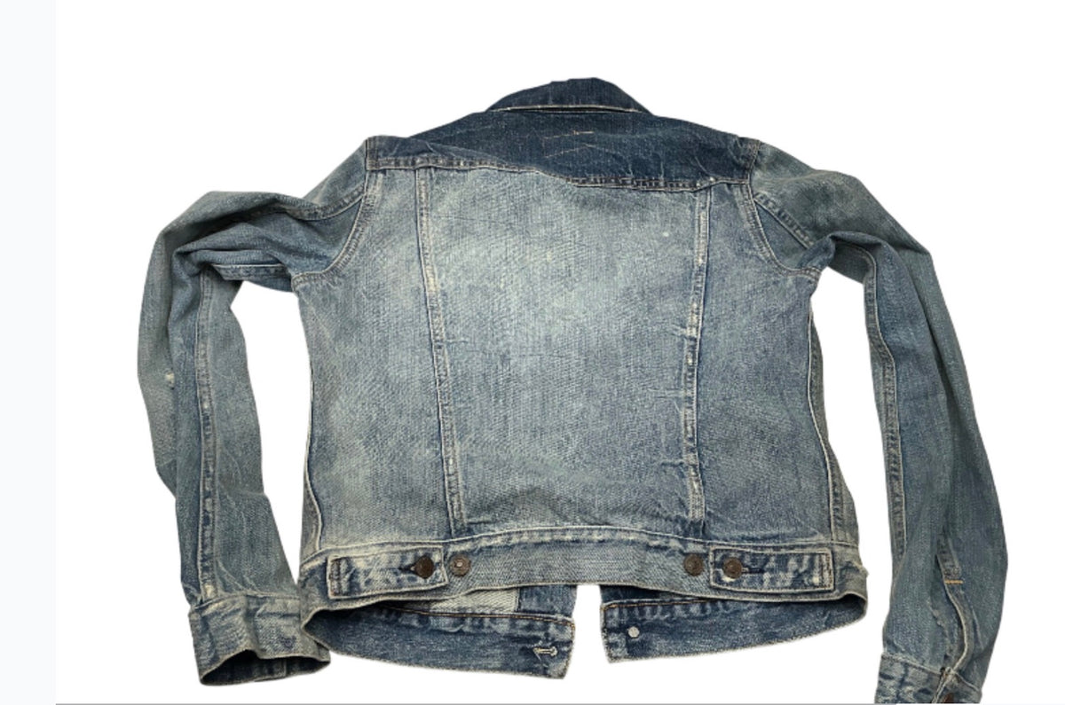 Denim and Supply Ralph Lauren denim jacket back on white background
