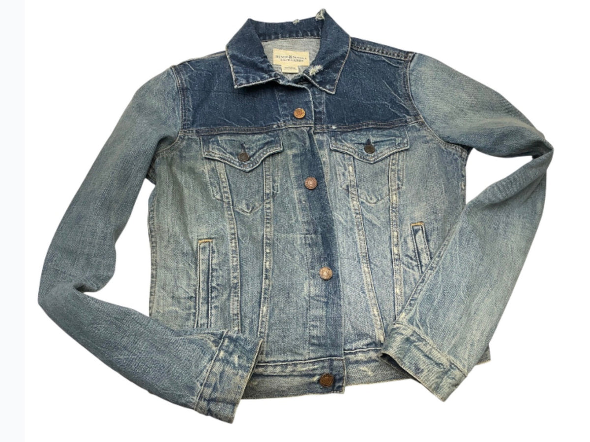Denim and Supply Ralph Lauren denim jacket front on white background