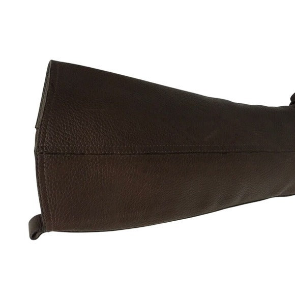 Tory Burch Brown Leather Riding Boots with Gold Logo Hardware‎