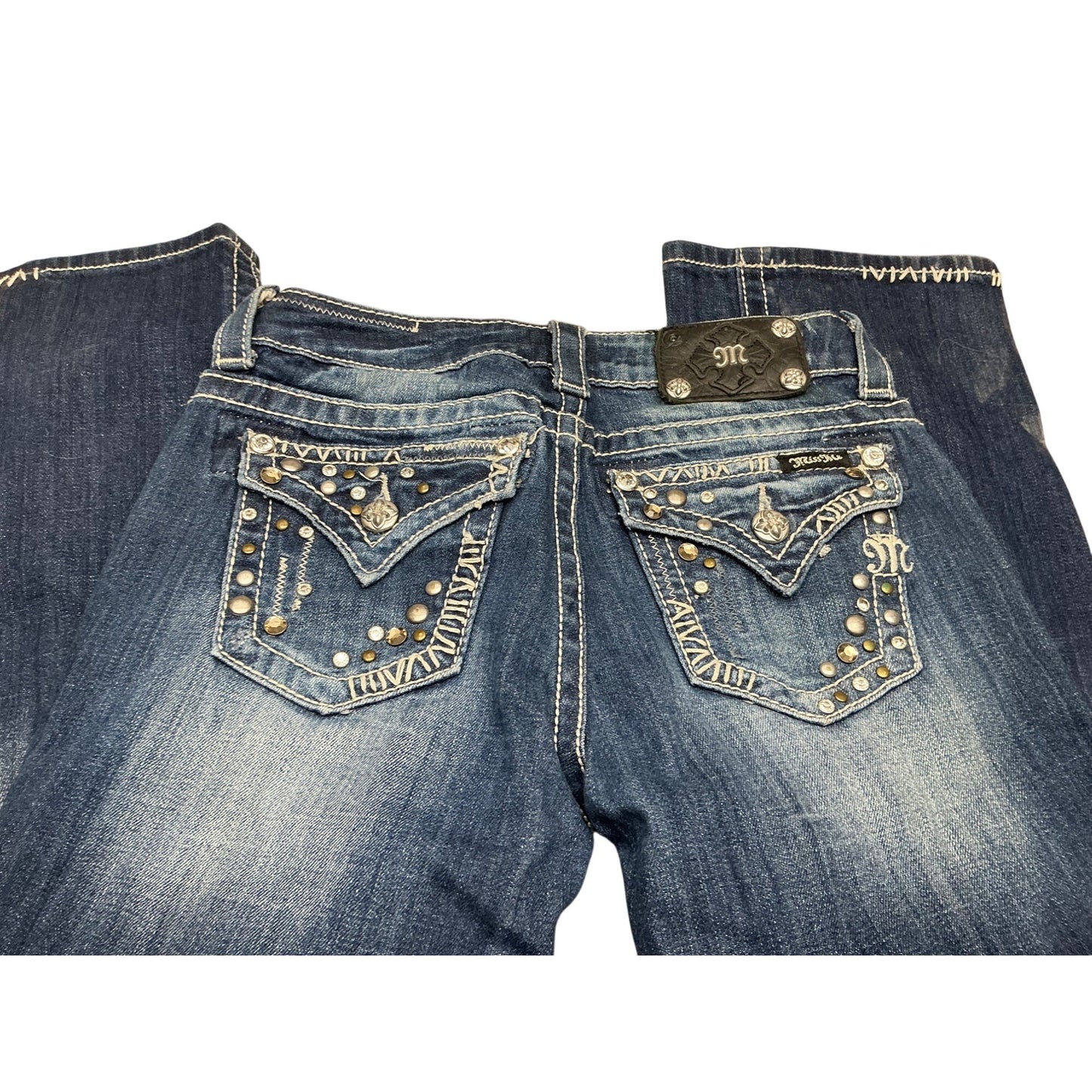 Miss Me Embellished Flap Pocket Bootcut Jeans Women’s Size 25
