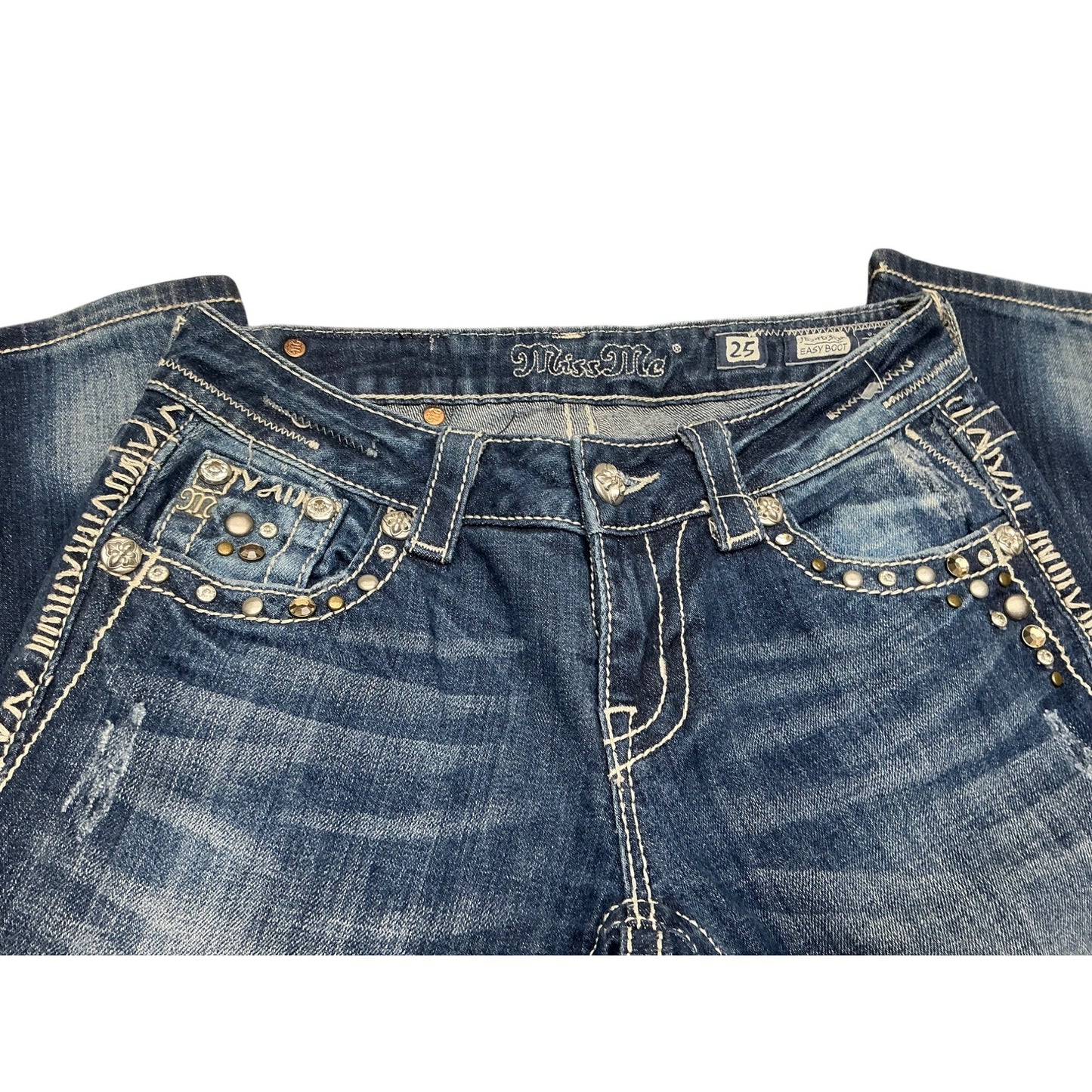 Miss Me Embellished Flap Pocket Bootcut Jeans Women’s Size 25