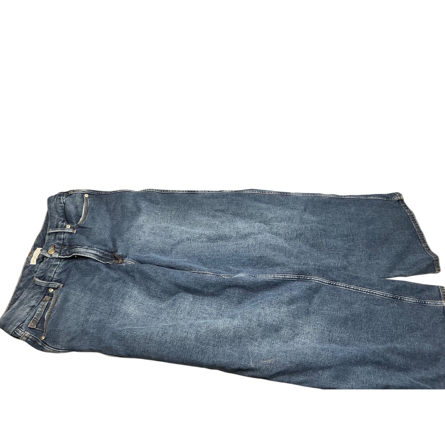 Good American Wide Leg Jeans Women’s High Rise Stretch Denim Blue 8/29