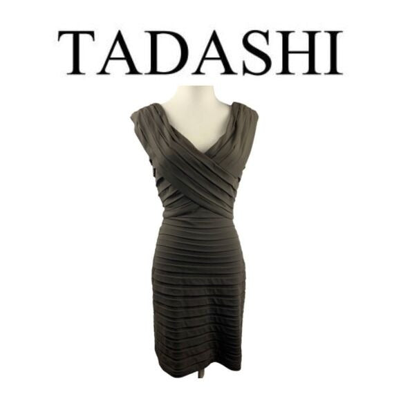 Tadashi Brown Evening Dress. Sz S