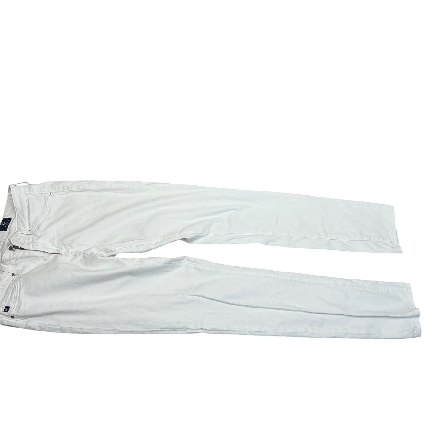 AG Adriano Goldschmied The Prima Mid-Rise Cigarette White Jeans  Sz 25R