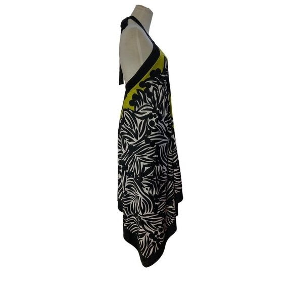 International Concepts Black White & Yellow Dress. Sz M