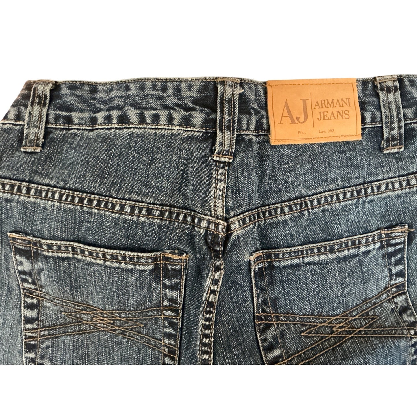 Armani Jeans Vintage Armani Jeans Indigo 004 Acid Wash Jeans Women’s Straight Leg Denim Sz 26