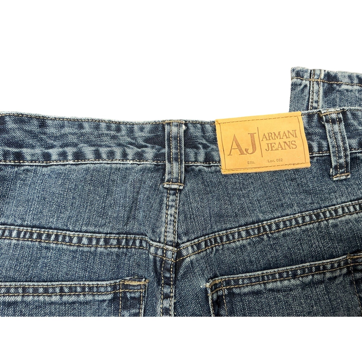 Armani Jeans Vintage Armani Jeans Indigo 004 Acid Wash Jeans Women’s Straight Leg Denim Sz 26