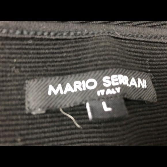 Mario Serrani Italy Classic Black Shift Dress Sz L